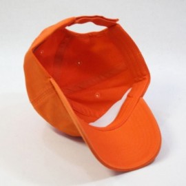 Baseball Caps Classic Washed Cotton Twill Low Profile Adjustable Baseball Cap - Orange - CN12EL7HJ67 $9.17