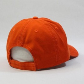 Baseball Caps Classic Washed Cotton Twill Low Profile Adjustable Baseball Cap - Orange - CN12EL7HJ67 $9.17