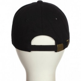 Baseball Caps Customized Letter Intial Baseball Hat A to Z Team Colors- Black Cap White Gold - Letter M - C018ET4HDTE $14.10