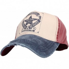Baseball Caps Distressed Vintage Baseball Cap 100% Cotton Trucker Dad Hat KZ10033 - Navy - CX18QWZNL0G $14.49