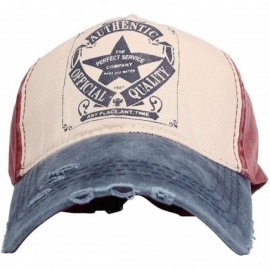 Baseball Caps Distressed Vintage Baseball Cap 100% Cotton Trucker Dad Hat KZ10033 - Navy - CX18QWZNL0G $14.49