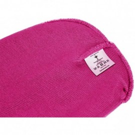 Skullies & Beanies Solid Winter Long Beanie - 12 Piece Wholesale - Hot Pink - CO18YUSYDQQ $20.80