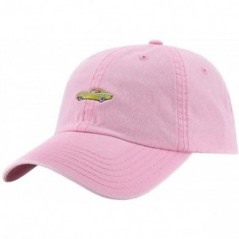 Baseball Caps Vintage Washed Cotton Adjustable Dad Hat Baseball Cap - 70 Pink - CC12MYTK3I1 $10.48