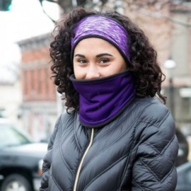 Balaclavas Polar Band-It Fleece Neck Gaiter with Headband- Running Balaclava - Purple Melange - C0180IGE6HG $17.43