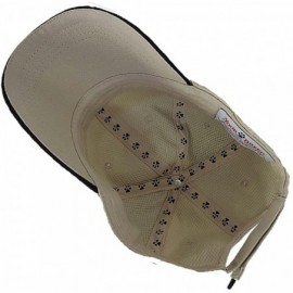 Baseball Caps Westie Low Profile Baseball Cap with Zippered Pocket. - Khaki - CD128IX6G1J $28.54