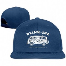 Baseball Caps Men's Boys Classic Baseball Cap Blink 182 Adjustable Snapback Hat - Navy - CL192S2LUAR $18.32