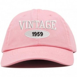 Baseball Caps Vintage 1959 61st Birthday Embroidered Relaxed Fitting Dad Cap - Vc300_lightpink - CY18QGMLN4G $13.69