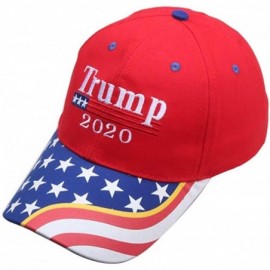 Baseball Caps Keep America Great Again Cap Donald Trump 2020 Campaign MAGA Hat Adjustable Baseball Hat with USA Flag - Red3 -...