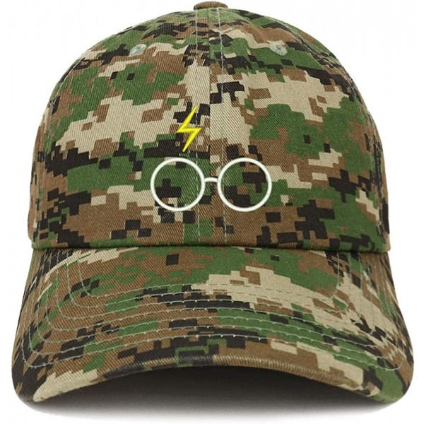 Baseball Caps Harry Glasses Embroidered Soft Cotton Adjustable Cap Dad Hat - Digital Green Camo - C718KD4TSEG $14.36