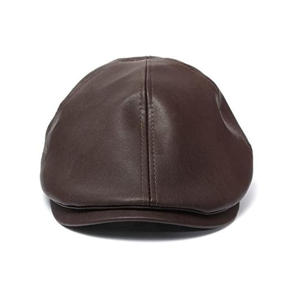 Newsboy Caps Leather Hats for Men Beret Solid Color Fashion-Hats for Men 2019 Winter Cap Gift Christmas Simple New Outdoor Fi...