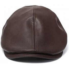 Newsboy Caps Leather Hats for Men Beret Solid Color Fashion-Hats for Men 2019 Winter Cap Gift Christmas Simple New Outdoor Fi...