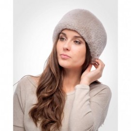 Cold Weather Headbands Womens Faux Fur Ear Warmer - Soft Velvet Fur - Chic Winter Headband - Grey Rabbit - C718AUTZ6RY $15.65