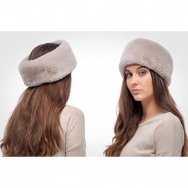 Cold Weather Headbands Womens Faux Fur Ear Warmer - Soft Velvet Fur - Chic Winter Headband - Grey Rabbit - C718AUTZ6RY $15.65