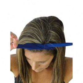 Headbands Removable Bow Training Headband - No Slip - No Sweat- Laguna Blue Turquoise - Laguna Blue Turquoise - CA12I8WP8XH $...