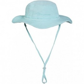 Sun Hats Wide Brim Fishing Hiking Outdoor Anti UV Sun Summer Beach Hat - Sky Blue - CZ11O009DIX $42.61