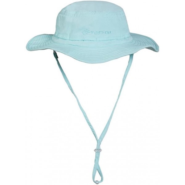Sun Hats Wide Brim Fishing Hiking Outdoor Anti UV Sun Summer Beach Hat - Sky Blue - CZ11O009DIX $84.10
