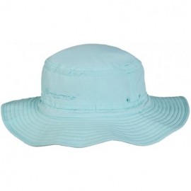 Sun Hats Wide Brim Fishing Hiking Outdoor Anti UV Sun Summer Beach Hat - Sky Blue - CZ11O009DIX $42.61