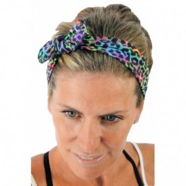 Headbands Removable Bow Training Headband - No Slip - No Sweat- Laguna Blue Turquoise - Laguna Blue Turquoise - CA12I8WP8XH $...