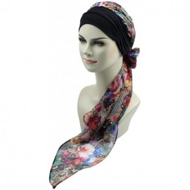 Skullies & Beanies Chemo Headwear Headwrap Scarf Cancer Caps Gifts for Hair Loss Women - Rainbow Nuts - CD18CGXTRR5 $18.31