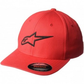 Baseball Caps Men's Logo Flexfit Hat Curved Bill Structured Crown - Ageless Curve Hart Red/Black - CS18HEQ6OZX $36.64