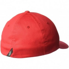 Baseball Caps Men's Logo Flexfit Hat Curved Bill Structured Crown - Ageless Curve Hart Red/Black - CS18HEQ6OZX $36.64