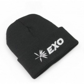 Skullies & Beanies Kpop Logo Beanie 3D Embroidery Knit Beanie hat with lomo Cards - Exo-the War - CE188WUOW3S $20.24