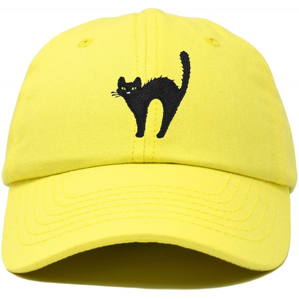 Baseball Caps Black Cat Hat Womens Halloween Baseball Cap - Minion Yellow - C518Z52ZDEK $14.45