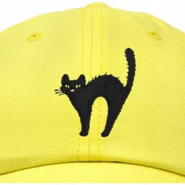 Baseball Caps Black Cat Hat Womens Halloween Baseball Cap - Minion Yellow - C518Z52ZDEK $14.45