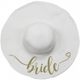 Sun Hats Floppy Hat - Bride (White) - CB18SAOASQG $56.40