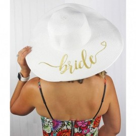 Sun Hats Floppy Hat - Bride (White) - CB18SAOASQG $35.62