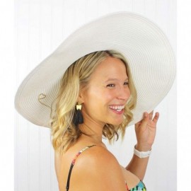 Sun Hats Floppy Hat - Bride (White) - CB18SAOASQG $35.62