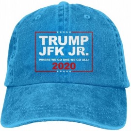 Baseball Caps Trump JFK Jr Adjustable Baseball Caps Denim Hats Cowboy Sport Outdoor - Blue - C218W7TMCOU $21.12