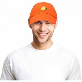 Baseball Caps Lemon Hat Baseball Cap - Orange - CG18M7XMU0X $12.97