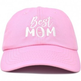 Baseball Caps Best Mom Baseball Cap Womens Dad Hats Adjustable Mothers Day Hat - Light Pink - CW18D6SNSM0 $14.26