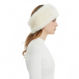Cold Weather Headbands Faux Fur Headbands Outdoor Ear Warmers Earmuffs Ski Hat Winter Warm Elastic Hairbands Head Wraps for W...