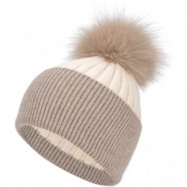 Skullies & Beanies Cashmere Beanie Winter Cuffed Stocking - Cream Mix - C8193M6AD4G $26.49