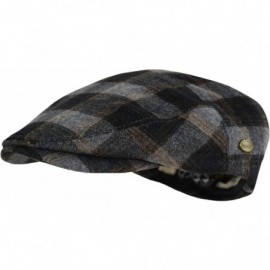 Newsboy Caps Premium Men's Wool Newsboy Cap SnapBrim Thick Winter Ivy Flat Stylish Hat - 3008-dk.gray Check - CN18Y8ITACI $30.21