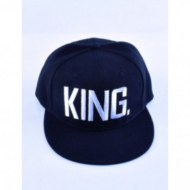 Baseball Caps King Queen Hats Matching Snapbacks Hip Hop Hats Couples Snapback Caps Adjustable - Black-1 - C418OTUETY3 $20.38