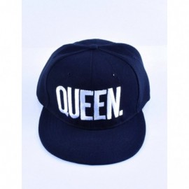 Baseball Caps King Queen Hats Matching Snapbacks Hip Hop Hats Couples Snapback Caps Adjustable - Black-1 - C418OTUETY3 $20.38