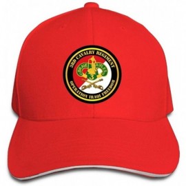 Baseball Caps 3rd Armored Cavalry Regiment DUI - Red White Sandwich Hat Baseball Cap Dad Hat - Red - C618K6N2077 $23.38