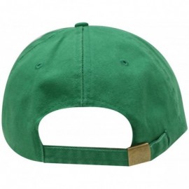 Baseball Caps Hotdog Cotton Baseball Dad Caps - Kelly Green - CF12LQ2GB0P $13.49