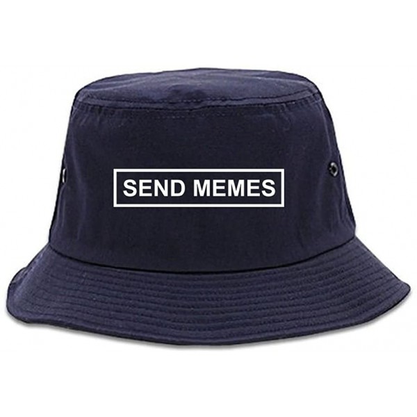 Bucket Hats Send Memes Box Funny Bucket Hat - Blue - CO18CADZEGD $58.21