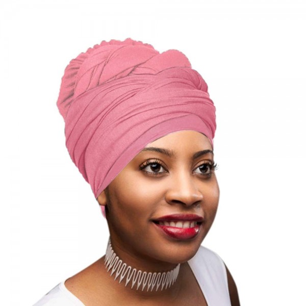 Headbands Stretch Headwraps Headband African - 7. Baby Pink - CU18QUOXITW $12.18