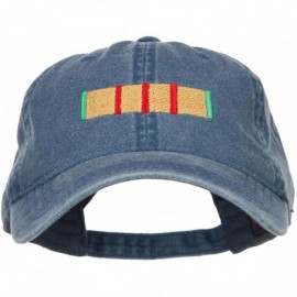 Baseball Caps Vietnam Service Ribbon Embroidered Washed Cap - Navy - C8186MY5U3N $20.88