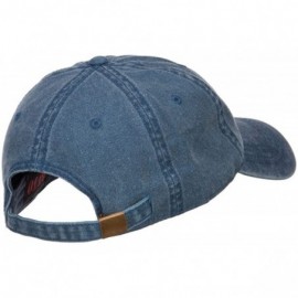 Baseball Caps Vietnam Service Ribbon Embroidered Washed Cap - Navy - C8186MY5U3N $20.88