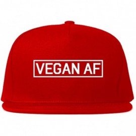 Baseball Caps Vegan AF Vegetarian Snapback Hat Cap - C41827OMSML $20.44