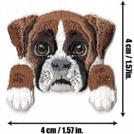 Skullies & Beanies [ Boxer Dog ] Cute Embroidered Puppy Dog Warm Knit Fleece Winter Beanie Skull Cap - Brown - CJ189RWIU3T $1...