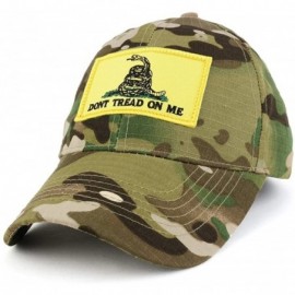 Baseball Caps Dont Tread on Me- Gadsden Snake Embroidered Tactical Patch with Adjustable Operator Cap - Camo - C217YY0IMDZ $2...