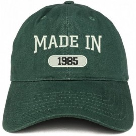 Baseball Caps Made in 1985 Embroidered 35th Birthday Brushed Cotton Cap - Hunter - C018C9HNML6 $17.55