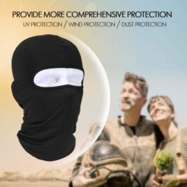 Balaclavas Balaclava Face Mask Hot Weather Summer UV Protection- Black - 1-black - C118X5UW7AM $7.93